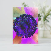 UVウルトラバイオレット フラワー グリーティング カード (スタンド正面)