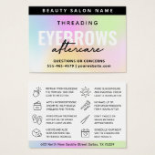 UVグロスレインボーアイブロスレッドアフターケア (正面&裏面)