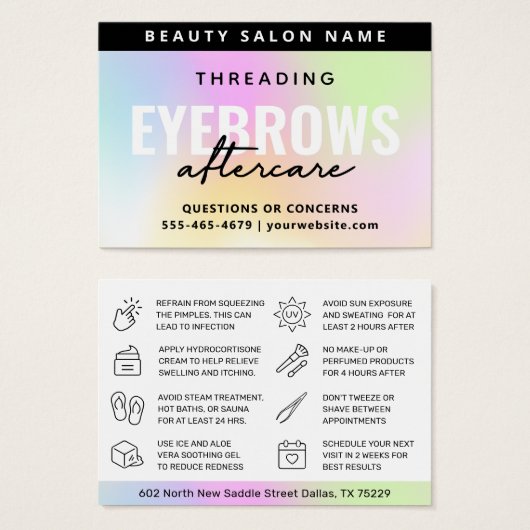 UVグロスレインボーアイブロスレッドアフターケア (正面&裏面)