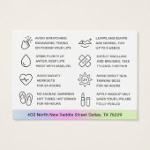 UVグロスレインボーニードルリップフィラ気にカード (裏面)