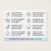 UV光沢ホログラフィックパグラデーションウダーのアフターケア (裏面)