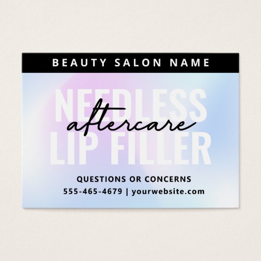 UV光沢ホログラフィック針唇フィラ気にーカード (正面)