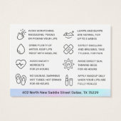 UV光沢ホログラフィック針唇フィラ気にーカード (裏面)