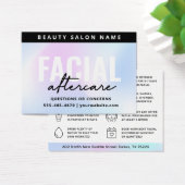 UV光沢ホログラフィック顔面アフターケアカード (デスク)