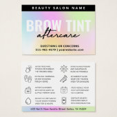 UV光沢虹眉色淡彩アフターケア (正面&裏面)