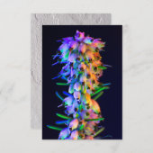 UV紫外線フラワーグリーティングカード (正面/裏面)