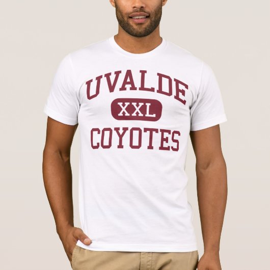Uvalde -コヨーテ-高等学校- Uvaldeテキサス州 Tシャツ (正面)