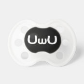 Uwuハッピーアニメ顔絵文字 おしゃぶり Zazzle Co Jp