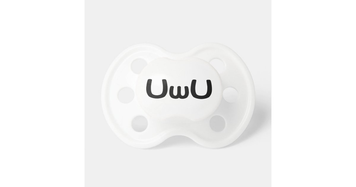 Uwuハッピーアニメ顔絵文字 おしゃぶり Zazzle Co Jp