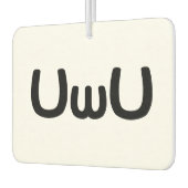 UwUハッピーアニメ顔絵文字 カーエアーフレッシュナー (左)