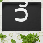 UwUハッピーアニメ顔絵文字 キッチンタオル (折り畳み)