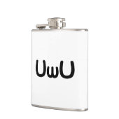 UwUハッピーアニメ顔絵文字 フラスク (左)