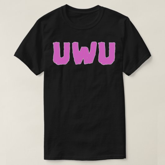 UwU可愛い毛皮のオーナープルオーバー Tシャツ (デザイン正面)