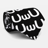 UwU Happy Anime Face Emoticon ネクタイ (ロール)