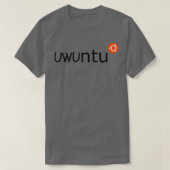 Uwuntuかわいいubuntu Tシャツ (デザイン正面)