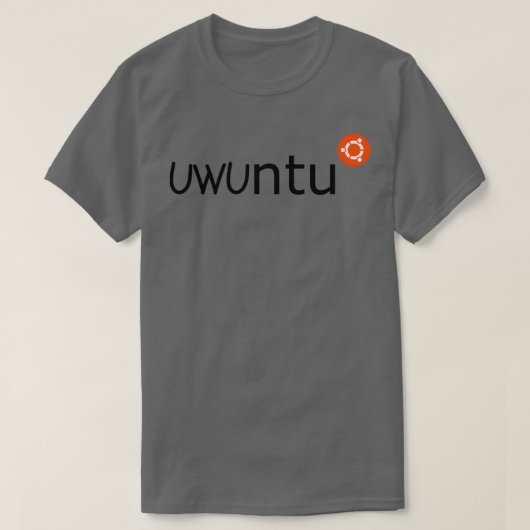 Uwuntuかわいいubuntu Tシャツ (デザイン正面)