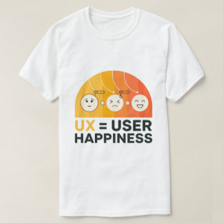 UxはユーザおもしろいハピネスUi/Uxデザイナー Tシャツ