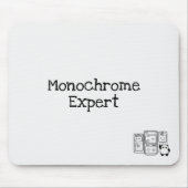 UXデザイナー向けモノクロエキスパートマウスパッド マウスパッド (正面)