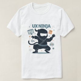 Ux忍者おもしろいUi/Uxデザイナー Tシャツ