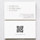 UX Designer Modern Professional QR Code 名刺