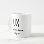 UX, User experience designer コーヒーマグカップ (正面左)