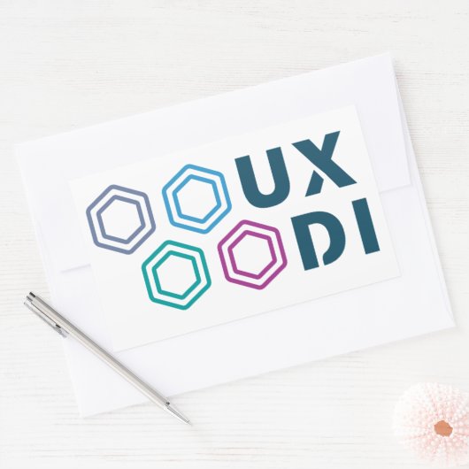 UXDI Sticker 長方形シール (封筒)