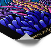 Uxiaオリジナル海スケープ暗い人魚の巨大なポスター ポスター (角)