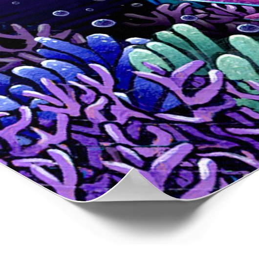 Uxiaトワイライトムーンマーメイドポスター ポスター (角)