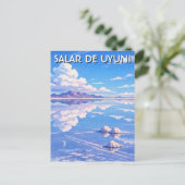 Uyuni Salt Flat Salar De Uyuni ポストカード (スタンド正面)