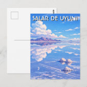 Uyuni Salt Flat Salar De Uyuni ポストカード (正面/裏面)