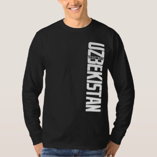 UZB_vert_Tashkent_white Tシャツ