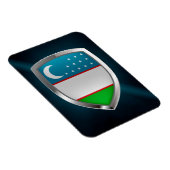 Uzbekistan Metallic Emblem マグネット (右側)