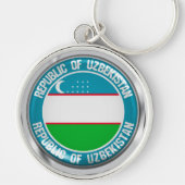 Uzbekistan Round Emblem キーホルダー (正面)