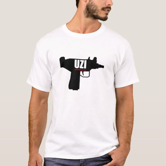 UZI -イスラエル共和国の軍隊の企業 Tシャツ (正面)