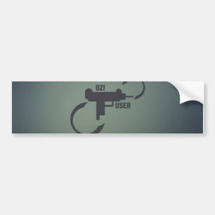 UZI 9MM. バンパーステッカー