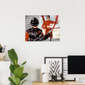 Vお客様が逮捕されている訪問者 ポスター (ホームオフィス)