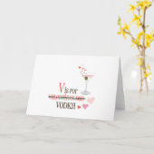 Vはウォッカ用 カード (黄色い花)