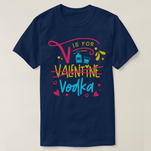 Vはウォッカ1用 Tシャツ (デザイン正面)