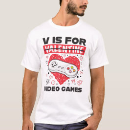 Vはバレンタインデーに対するビデオゲーム用 Tシャツ