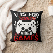 Vはバレンタインデー付きビデオゲーム用 クッション (ブランケット)
