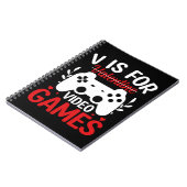 Vはバレンタインデー付きビデオゲーム用 ノートブック (左側)