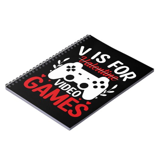 Vはバレンタインデー付きビデオゲーム用 ノートブック (左側)