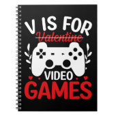 Vはバレンタインデー付きビデオゲーム用 ノートブック (正面)