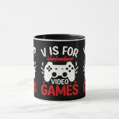 Vはバレンタインデー付きビデオゲーム用 マグカップ (中央)