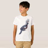 Vはビクトリア・クラウン・ハト向け Tシャツ (正面フル)