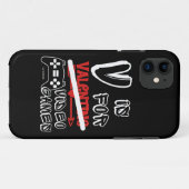 Vはビデオゲームおもしろいのバレンタインの日 Case-Mate iPhoneケース (裏面(横))