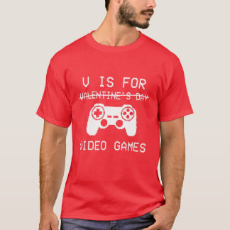 VはビデオゲームのバレンタおもしろいインデーゲーマーBO用 Tシャツ