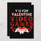 Vはビデオゲームのバレンタインデーおもしろいゲーマー用 (正面/裏面)