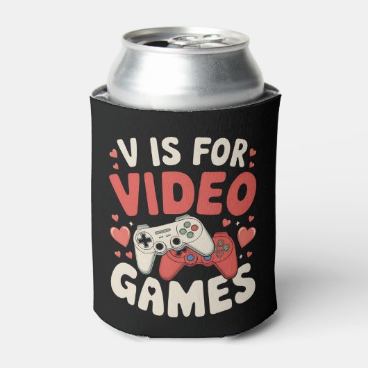 Vはビデオゲームのバレンタインデーにもゲーマーにも 缶クーラー (缶正面)