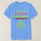 VはビデオゲームヴァレンティおもしろいンズデイゲーマーGif用 Tシャツ (デザイン正面)